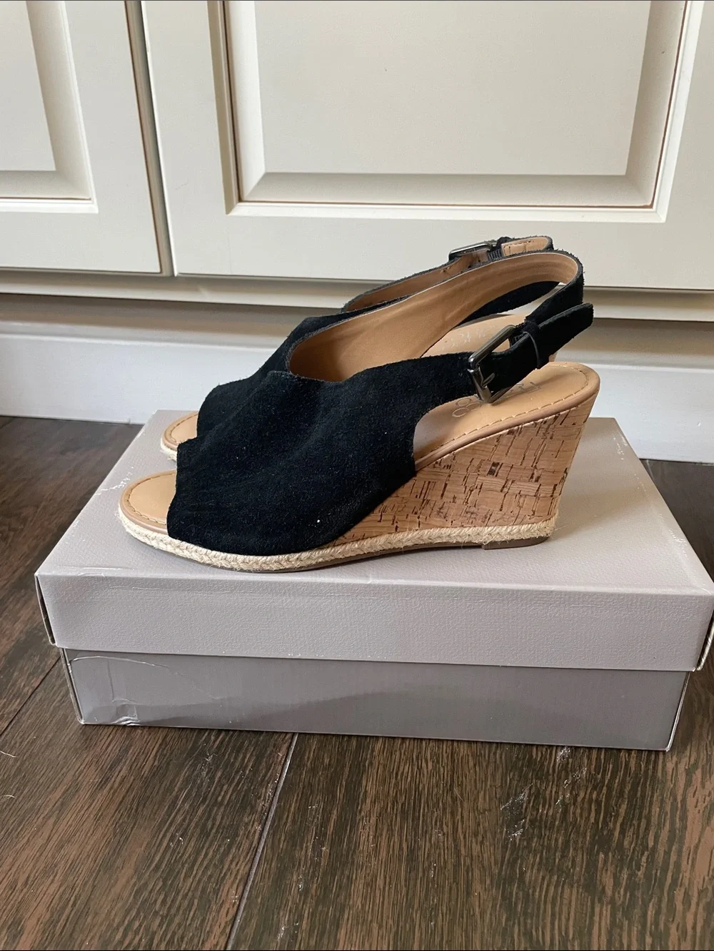 NWT Franco Sarto Wedge Cork Sandals!